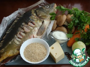 Рождественский пражский карп с киноа