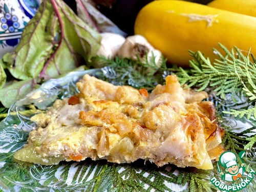 Рыбная запеканка с кабачком Рыбная запеканка с кабачком