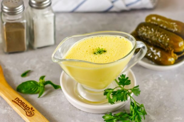 Домашний майонез с рассолом от огурцов Домашний майонез с рассолом от огурцов