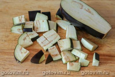 Яичница глазунья с баклажанами