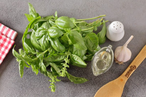 Базилик с чесноком на зиму