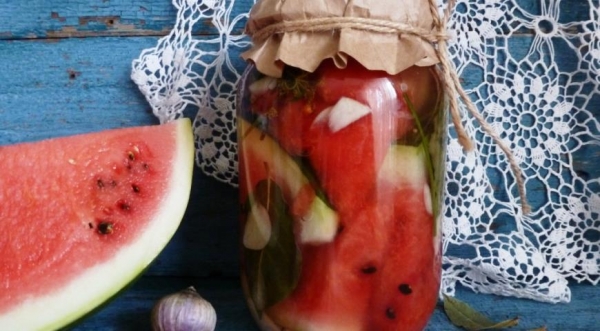 Маринованный арбуз, пошаговый рецепт с фото