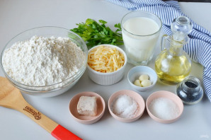 Багет с сыром и чесноком