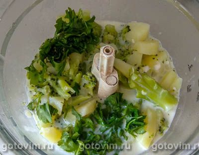 Крем-суп из брокколи с плавленым сырком Крем-суп из брокколи с плавленым сырком