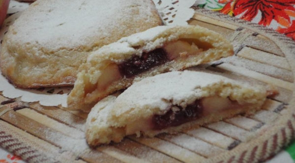 Песочные пирожные с яблоками, пошаговый рецепт с фото