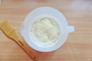 Шоколадный торт с кремом "Пломбир"