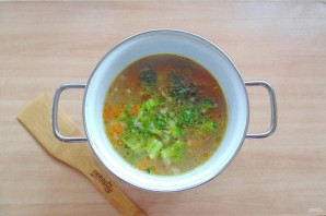 Гречневый суп с брокколи