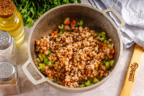 Гречка с сельдереем