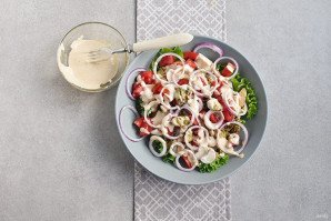 Салат из мяса мидий