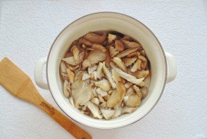 Маринованные вешенки с болгарским перцем