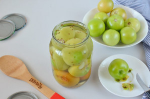 Рецепт маринованных зеленых помидоров