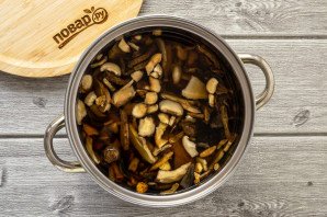 Грибной суп с "ушками"