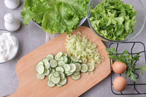 Салат со сметаной