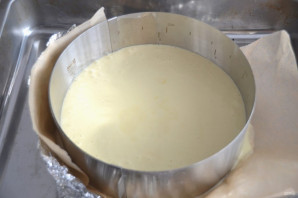 Торт "Птичье молоко" с малиной