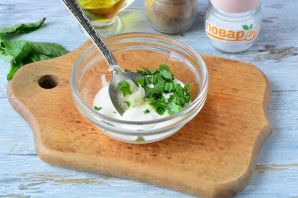 Курица с мятой в духовке