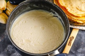 Блинный торт с карамелью