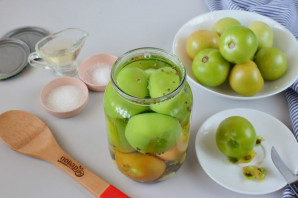 Рецепт маринованных зеленых помидоров