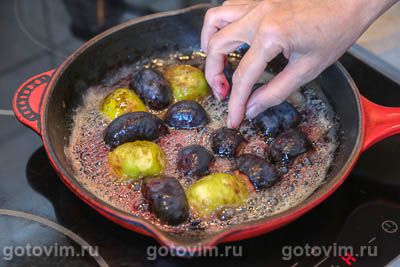 Крем из маскарпоне с инжиром в мёде и коньяком Крем из маскарпоне с инжиром в мёде и коньяком