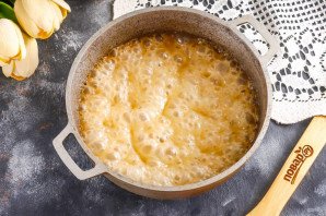 Блинный торт с карамелью