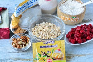 Крамбл с малиной Крамбл с малиной