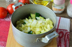 Цукини с помидорами и перцем на зиму Цукини с помидорами и перцем на зиму