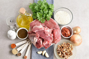 Харчо из говядины с ткемали Харчо из говядины с ткемали