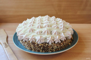 Шоколадный торт с кремом "Пломбир"