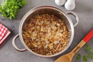 Гречневая каша с горохом