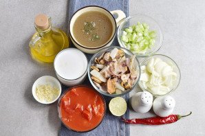 Суп из коктейля морепродуктов Суп из коктейля морепродуктов