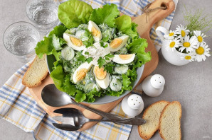 Салат со сметаной