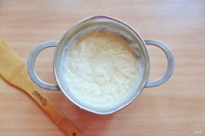 Шоколадный торт с кремом "Пломбир"