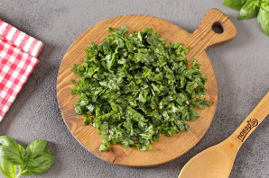 Базилик с чесноком на зиму