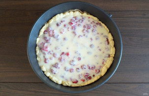 Киш с малиной