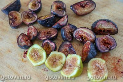 Крем из маскарпоне с инжиром в мёде и коньяком Крем из маскарпоне с инжиром в мёде и коньяком