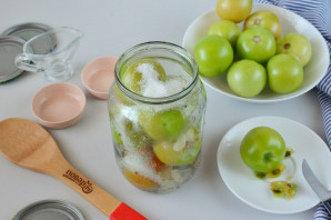 Рецепт маринованных зеленых помидоров