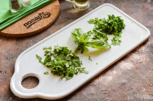 Куриный суп с базиликом