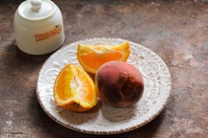 Компот из персиков и апельсинов на зиму