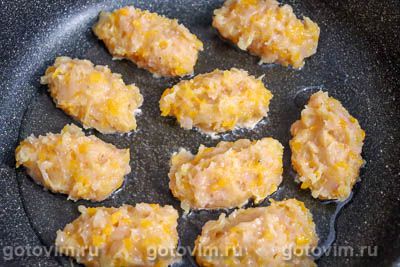 Куриные котлеты с тыквой