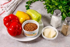 Гречка с болгарским перцем