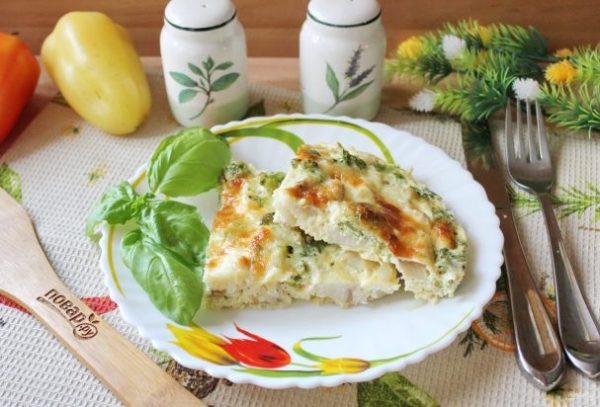 Судак с брокколи в духовке Судак с брокколи в духовке