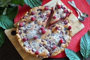 Киш с малиной