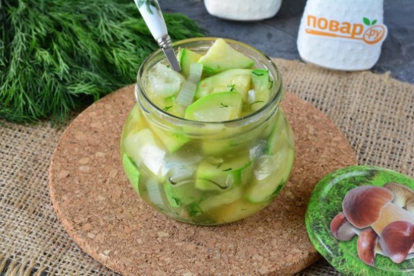 Кабачки с грибной приправой на зиму Кабачки с грибной приправой на зиму