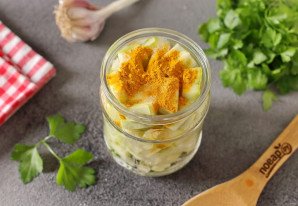 Маринованные кабачки с куркумой на зиму