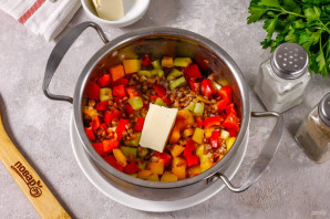 Гречка с болгарским перцем