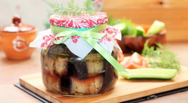 Маринованные баклажаны в укропной заливке, пошаговый рецепт с фото