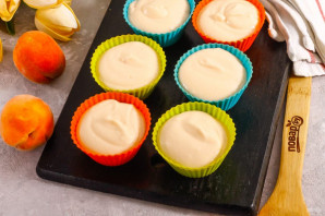 Творожное суфле с персиками