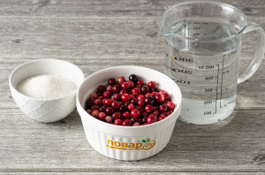 Морс из клюквы на зиму