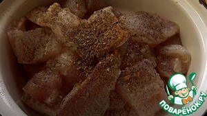 Пангасиус в панировочных сухарях, в духовке