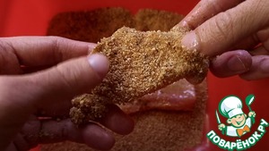 Пангасиус в панировочных сухарях, в духовке