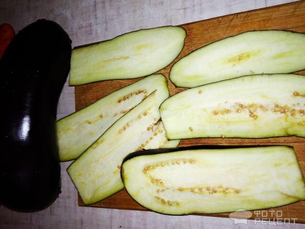 Рецепт: Баклажановая запеканка - с мясным фаршем "Обжорка летняя"